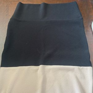 Lularoe cassie pencil skirt black and tan